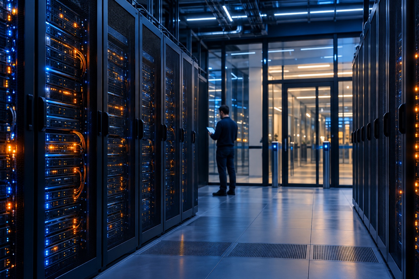Access-controlled data centre supporting secure research computing